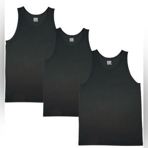 32 Degrees Comfort Mesh Tank Top, 3 Pack, Small Black NWT